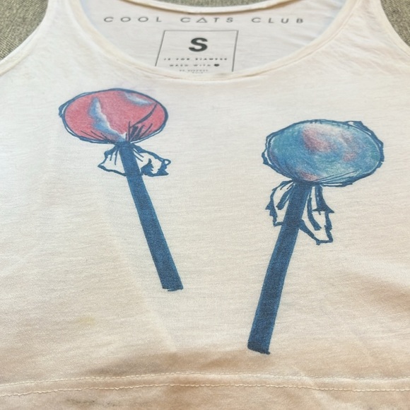 🍭 Y2K Vintage LollyPop Delight Crop Top, Size: S - Picture 15 of 17